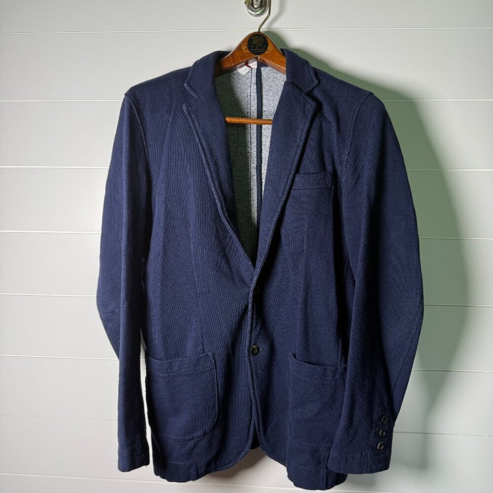 Merona Denim Color Soft Blazer/Jacket Women's Med 100% Cotton